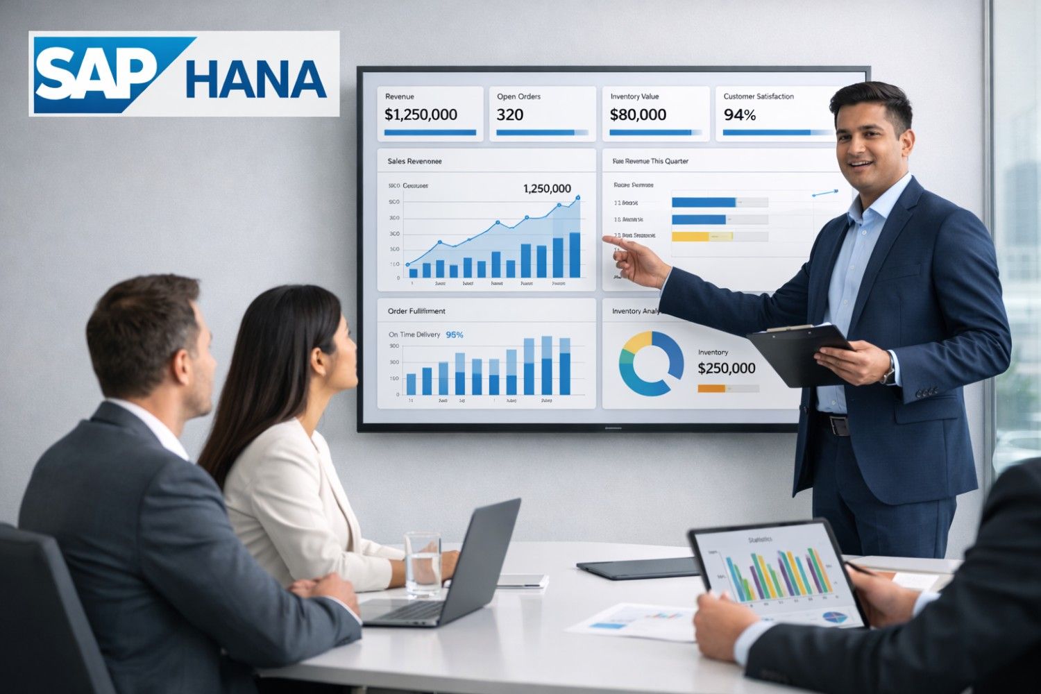 Cloud ERP Dashboard Visualization