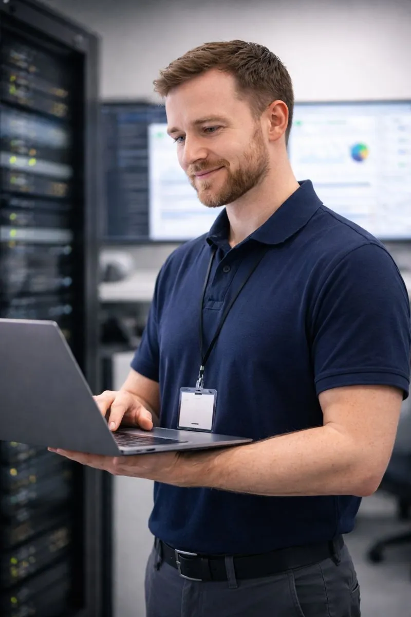 Professional IT Engineer managing servers